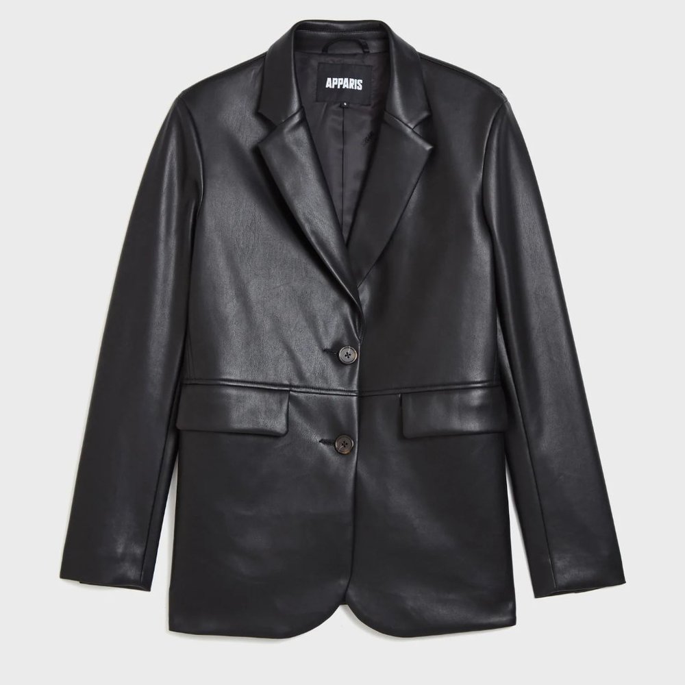 NWT Apparis Leather Coat/Blazer, XXS, vegan